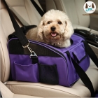 กระเป๋าใส่สุนัข หิ้วใส่รถ สะพายได้ ไว้สำหรับใส่น้องหมาแมว เที่ยว สีม่วง ตัดเย็บดี